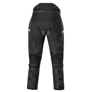 Tourmaster black motorcycle riding pants back view