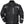 Tourmaster black motorcycle rain jacket with reflective accents and multiple pockets