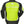 Back view of a Tourmaster high visibility yellow and black motorcycle rain jacket