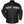 Tourmaster black motorcycle rain jacket with reflective chest and arm stripes