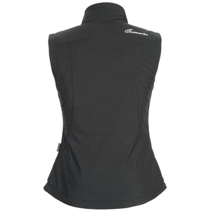 Back view of a black Tourmaster sleeveless vest