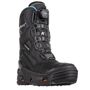 Korkers black waterproof winter boot with Boa lacing system