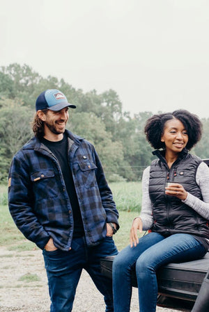 Man and woman wearing ActionHeat apparel outdoors