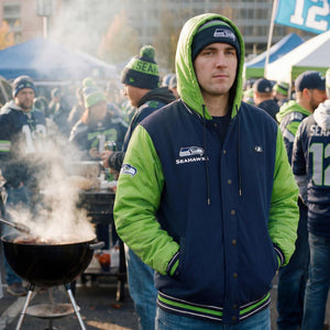 ActionHeat Seattle Seahawks 5V Battery Heated Varsity Jacket