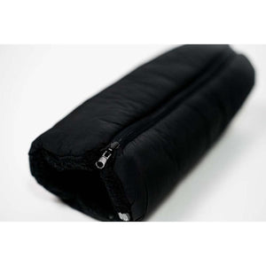 Black Tubes Canada hand warmer muff with zipper closure