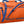 Orange Helly Hansen duffel bag with blue straps