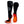 ActionHeat black battery heated socks with glowing red heating elements on the sole and toe