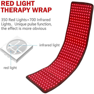 UTK Technology red light therapy wrap with 350 red and 700 infrared lights