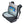 Open black backpack with laptop and tablet in internal sleeves