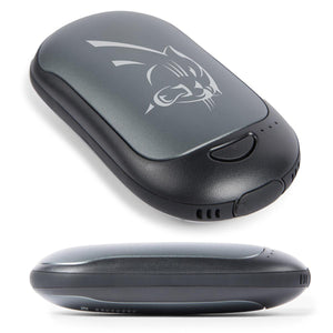 ActionHeat rechargeable hand warmer with Carolina Panthers logo