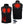 ActionHeat black heated vest showing front and back heating element dimensions and battery pack