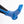 Polar Products blue ankle ice wrap secured with elastic straps on a person wearing black leggings