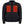 Mobile Warming black heated jacket with glowing red heating elements on the chest