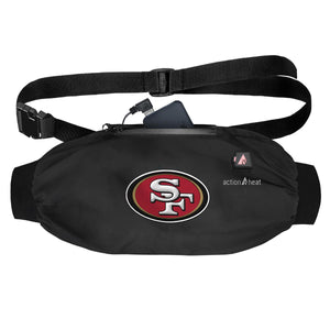 ActionHeat San Francisco 49ers black heated hand warmer muff with battery pack