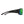 Smith Optics black sunglasses with green reflective lenses viewed from the side