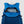 Ultimate Direction blue hydration backpack with open compartment showing water reservoir