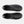 Top view of Under Armour black slip on shoes