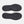 Under Armour black shoe outsoles with textured lug pattern