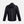 Back view of a black Under Armour hooded windbreaker jacket
