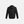 Back view of a black Under Armour hooded jacket