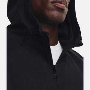 Under Armour black hooded jacket with front zipper