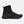 Black high top sneaker with mesh upper and thick rubber sole