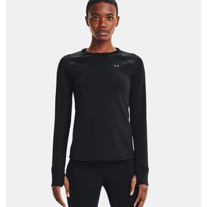 Under Armour black long sleeve crew neck shirt with thumbholes