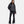 Under Armour black hooded puffer jacket worn with black flared leggings