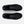 Top view of black Under Armour athletic sneakers