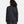 Back view of a person wearing a black softshell jacket with a high collar