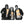 Three people wearing heated base layers under winter jackets