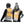 Man and woman wearing Underwarmer heated vests over long sleeve shirts