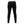 Black leggings with orange waistband featuring Be Tenacious text