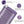 UTK Technology purple microfiber heating pad with gold embroidery and amethyst crushed stone filling
