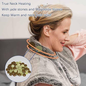 UTK Technology heating neck wrap with jade and magnetite stones