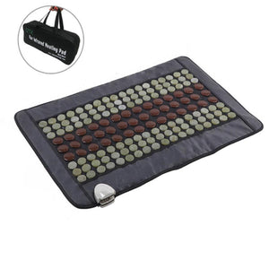 UTK Technology far infrared heating pad with jade and tourmaline stones and carrying case