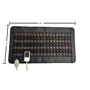 UTK Technology heating mat with jade stones measuring 38 inches by 21 inches with digital controller