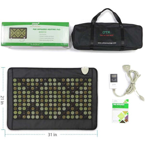 UTK Technology far infrared heating pad with carrying bag, digital controller, and user manual