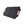Foldable black solar panel with red carrying handles