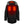 ActionHeat black parka with faux fur hood and highlighted heating zones on chest and collar