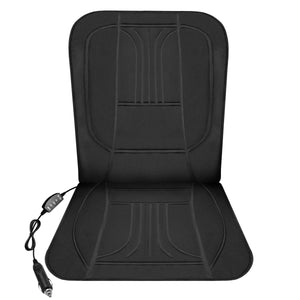 ActionHeat black heated car seat cushion with 12V power adapter