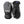 Hestra GSL Comp Vertical Cut black leather three finger ski gloves