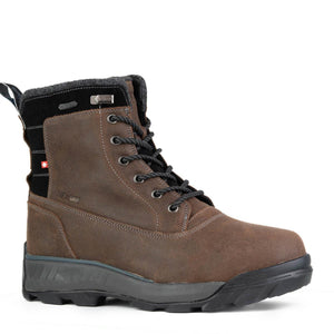 NexGrip brown waterproof lace up winter boot with black trim