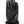 Black Hestra leather glove with a ribbed knit cuff