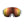 POC ski goggles with white frame and orange reflective Zeiss lens