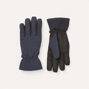 SealSkinz navy blue gloves with black palm grip detail