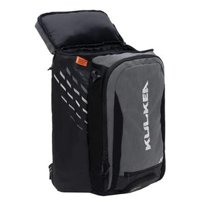 Kulkea black and grey open top gear backpack