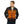 Man wearing black Venture Heat bomber jacket with visible orange glowing heating elements on the chest