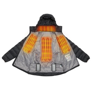 Venture Heat jacket interior showing heating elements and battery packs