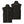 Front and back view of a black Venture Heat heated vest with a front zipper and logo